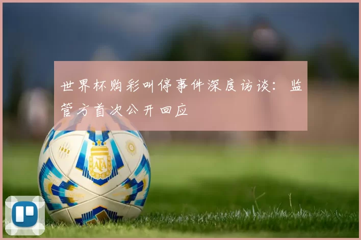世界杯购彩叫停事件深度访谈：监管方首次公开回应
