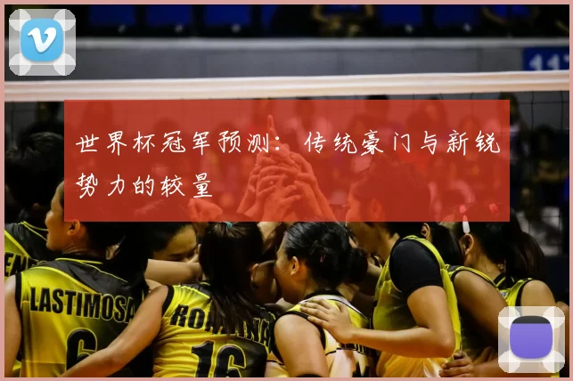 世界杯冠军预测:传统豪门与新锐势力的较量